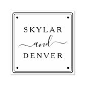 Create Your Own Minimalist Script Couple's Name  Permastempel (Design)
