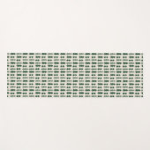 Create Your Own Minimalist Simple Modern Yogamatte (Vorderseite (Horizontal))