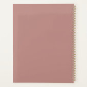 Create Your Own Misty Spring Floral Crescent Moon Planer (Rückseite)