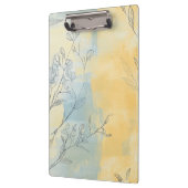 Create Your Own Misty Sunshine Floral Minimalist Klemmbrett (Links)