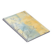 Create Your Own Misty Sunshine Floral Minimalist Notizblock (Rechte Seite)