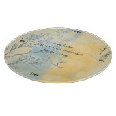 Create Your Own Misty Sunshine Floral Minimalist Schneidebrett (Ecke)