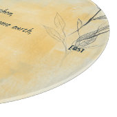 Create Your Own Misty Sunshine Floral Minimalist Schneidebrett (Ecke)