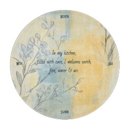 Create Your Own Misty Sunshine Floral Minimalist Schneidebrett