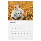 Create Your Own Modern 15 Month Black Photo Kalender (Jan 2027)