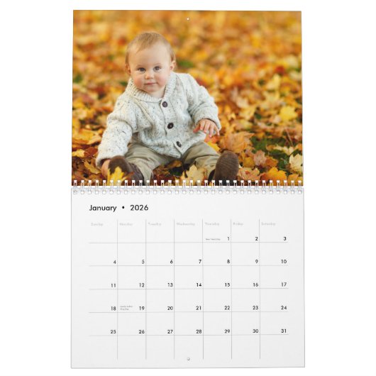 Create Your Own Modern 15 Month Photo Kalender (Jan 2026)
