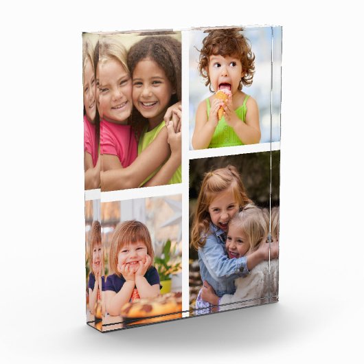 Create Your Own Modern 4 Picture Collage White Fotoblock (Links)
