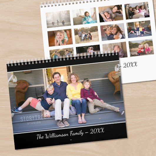 Create Your Own Modern Black Cover Photo Kalender