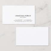 Create Your Own Modern Elegant Minimalist Template Visitenkarte (Vorne/Hinten)