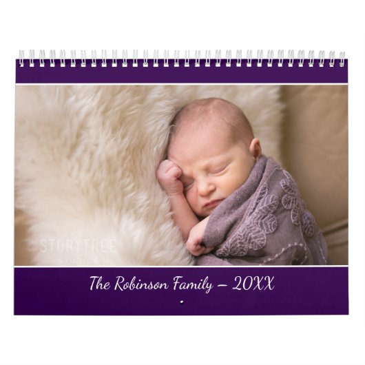 Create Your Own Modern Purple Cover Photo Kalender (Titelbild)
