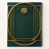 Create Your Own Modern Teal & Gold Notizblock (Rückseite)