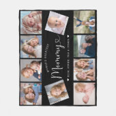 Create Your Own Mommy Photo Collage Modern Fleecedecke (Vorderseite)