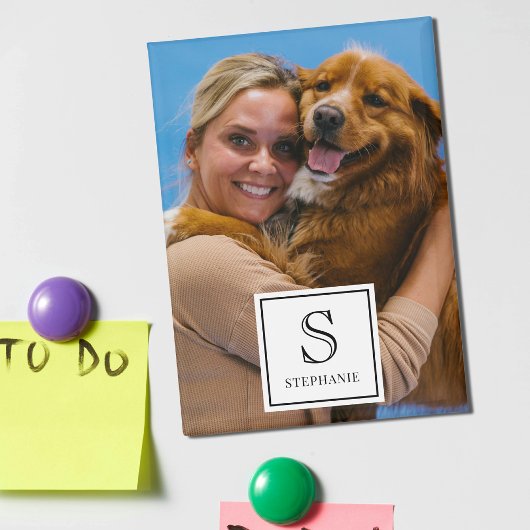 Create your own Monogram, Name and Photo Keepsake Magnet