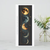 Create Your Own Moon Phases Bookmark Card (Stehend Vorderseite)