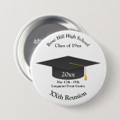 Create-Your-Own Mortarboard Class Reunion Button (Vorne & Hinten)