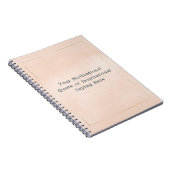 Create Your Own Motivational Quote Blush Pink Gold Notizblock (Rechte Seite)
