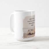 Create Your Own Motivational Quote - Coastal Surf Kaffeetasse (Vorderseite Links)