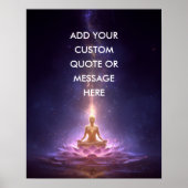 Create Your Own Motivational Quote – Cosmic Buddha Poster (Vorne)