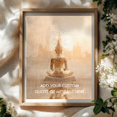 Create Your Own Motivational Quote - Golden Buddha Poster