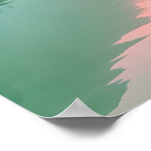 Create Your Own Motivational Quote- Lake-Mountain Poster (Ecke)