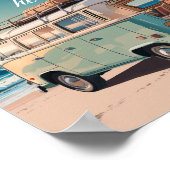 Create Your Own Motivational Quote-Retro Beach Van Poster (Ecke)