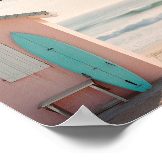 Create Your Own Motivational Quote - Retro Surf Poster (Ecke)