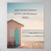 Create Your Own Motivational Quote - Retro Surf Poster (Vorne)