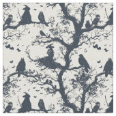 Create Your Own Musing Witch Birds Ivory Toile Stoff (Nahaufnahme)