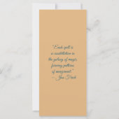 Create Your Own Mystical Black Cat Bookmark Card (Rückseite)