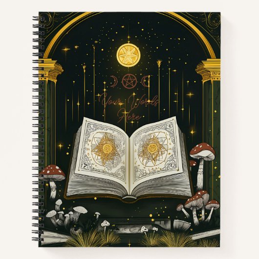 Create Your Own Mystical Botanical Grimoire Notizblock (Vorderseite)