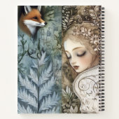 Create Your Own Mystical Fox Maiden Botanical Notizblock (Rückseite)