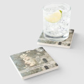 Create Your Own Mystical Hedge Witch Botanical Steinuntersetzer (Seitenansicht)