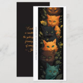 Create Your Own Mystical Kittens Bookmark Card (Vorne/Hinten)