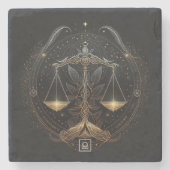 Create Your Own Mystical Libra Steinuntersetzer (Vorderseite)