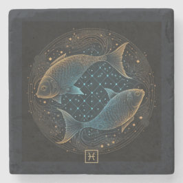 Create Your Own Mystical Pisces Steinuntersetzer