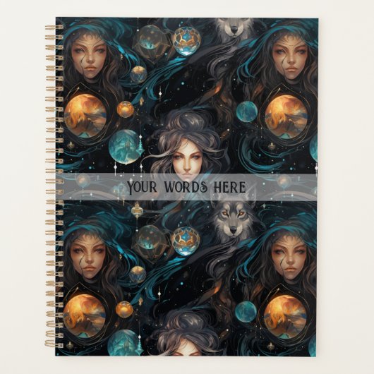 Create Your Own Mystical Seer Wolf Familiar Planer (Vorderseite)