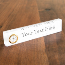 Create Your Own Nameplate With Clock Namensplakette