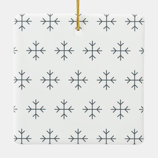 Create your own nordic family photo christmas keramikornament (Rückseite)