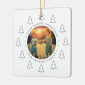 Create your own nordic family photo christmas keramikornament (Links)