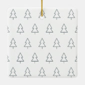 Create your own nordic family photo christmas keramikornament (Rückseite)