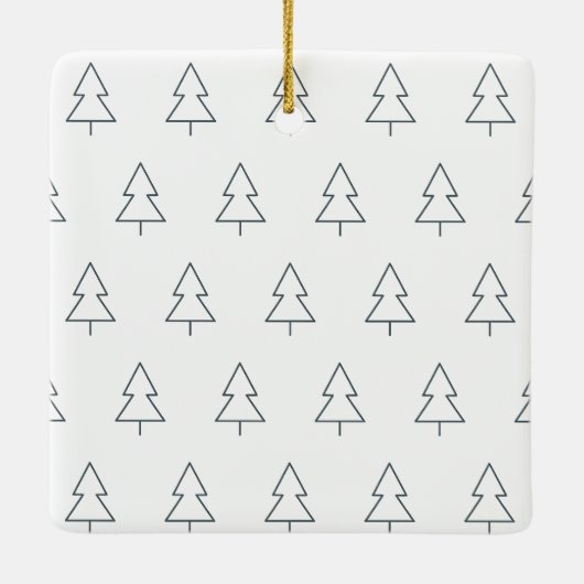 Create your own nordic family photo christmas keramikornament (Rückseite)