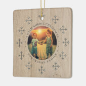 Create your own nordic family photo christmas keramikornament (Links)
