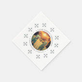 Create your own nordic family photo christmas serviette (Ecke)