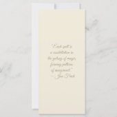 Create Your Own Orange Kitten Ivy Bookmark Card (Rückseite)