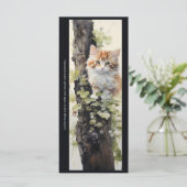 Create Your Own Orange Kitten Ivy Bookmark Card (Stehend Vorderseite)