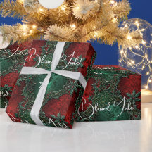 Create Your Own Ornate Red Green Yule Holly