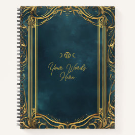 Create Your Own Ornate Teal & Gold Notizblock