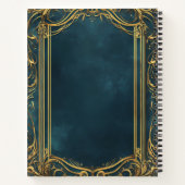 Create Your Own Ornate Teal & Gold Notizblock (Rückseite)