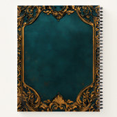 Create Your Own Ornate Teal & Tarnished Gold Notizblock (Rückseite)