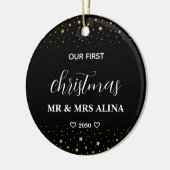 Create Your Own Our First Christmas Married Keramik Ornament (Links)